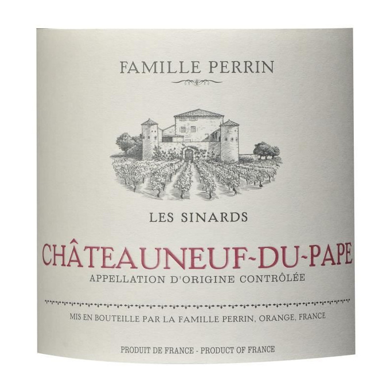 Famille Perrin Les Sinards 2019 Chateauneuf du Pape - Vin rouge des Cotes du Rhone