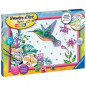 Numero dart - grand - Colibri et fleurs exotiques - Ravensburger