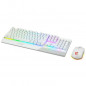 Clavier + Souris - AZERTY - MSI - Vigor GK30 Combo White FR - Retroeclaire - Blanc