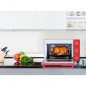 CONTINENTAL EDISON CEMF35R - Minifour electrique 35L rouge  - 1500W - Rotissoire, Convection naturelle