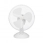 Ventilateur de table OCEANIC - 30W - Diametre 23 cm - 2 vitesses - Oscillant - Blanc