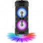 INOVALLEY KA03-N - Enceinte lumineuse Bluetooth - 400 W - Fonction karaoke - Lumieres LED colorees - Port USB