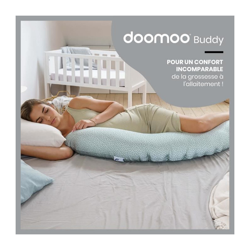 Babymoov Coussin de Maternite doomoo Buddy Cloudy Kaki