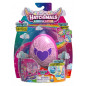 Pack figurines Hatchimals 4 Famille Surprise 3 enfants et 1 bébé S2 Modèle aléatoire