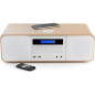 Thomson MIC201IBT Micro Chaine HiFi - Bluetooth - Radio - CD - MP3 - USB - Blanche + Induction