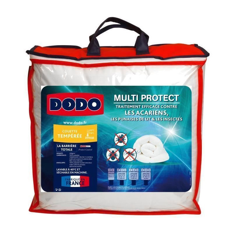 DODO Couette temperee MULTIPROTECT - 200 x 200 cm