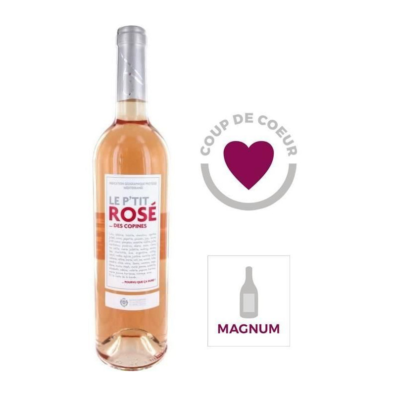 Magnum Le Ptit Rose des Copines IGP Mediterranee - Vin rose de Provence