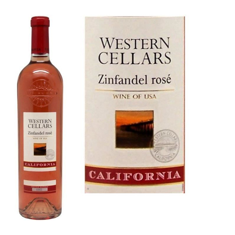 Western Cellars Zinfandel California - Vin Rose des Etats-Unis