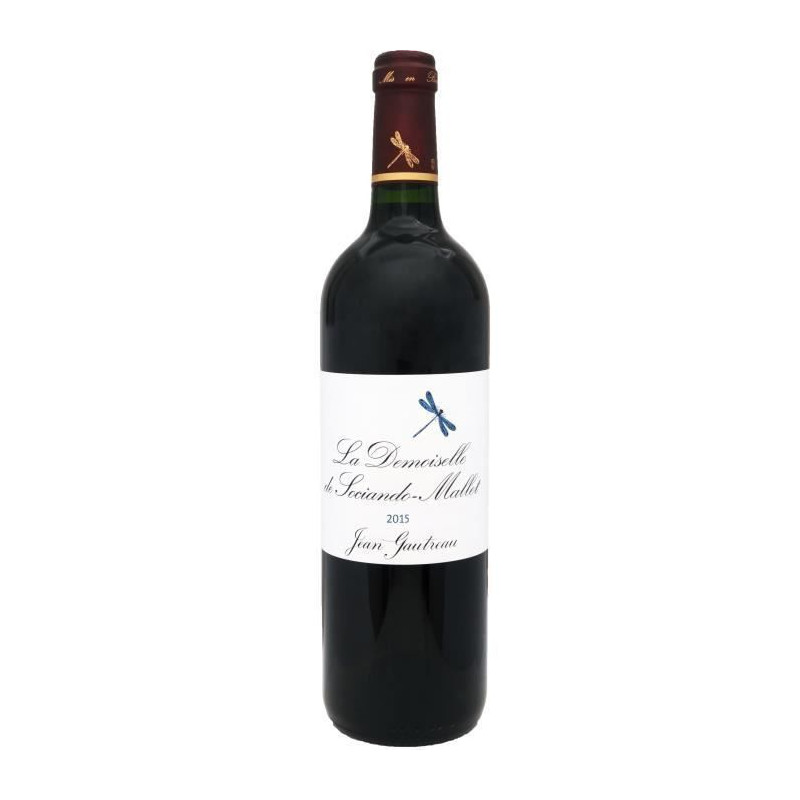 La Demoiselle de Sociando Mallet 2015 Haut Medoc - Vin rouge de Bordeaux