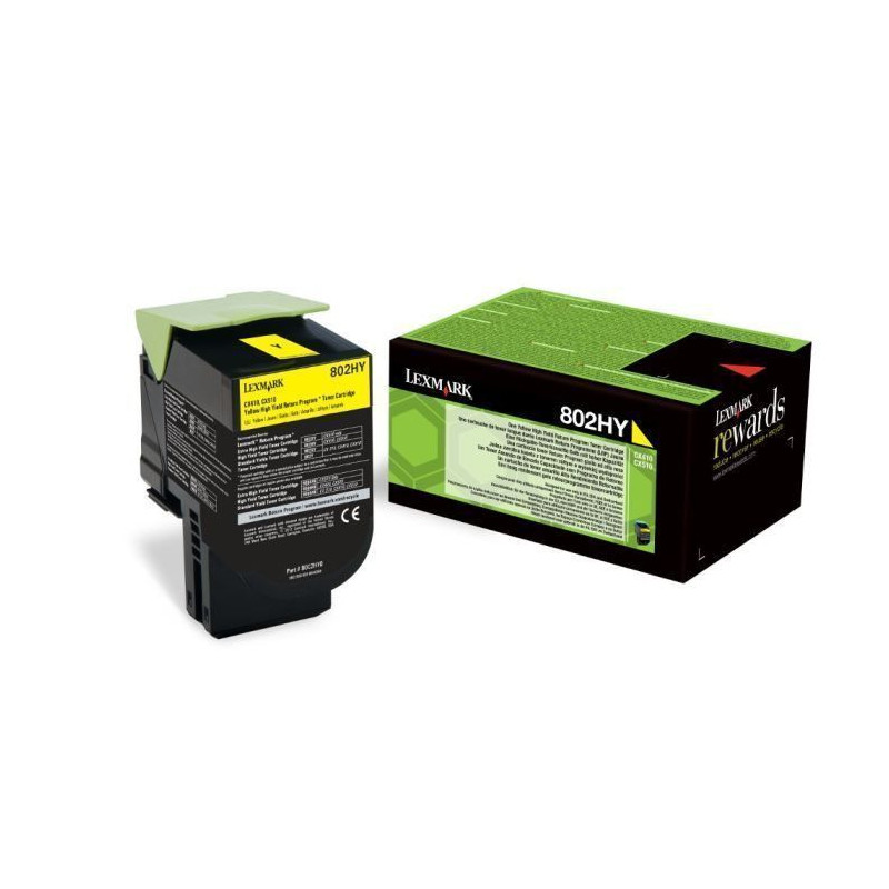 Lexmark 80C2HY0 Toner Laser Jaune