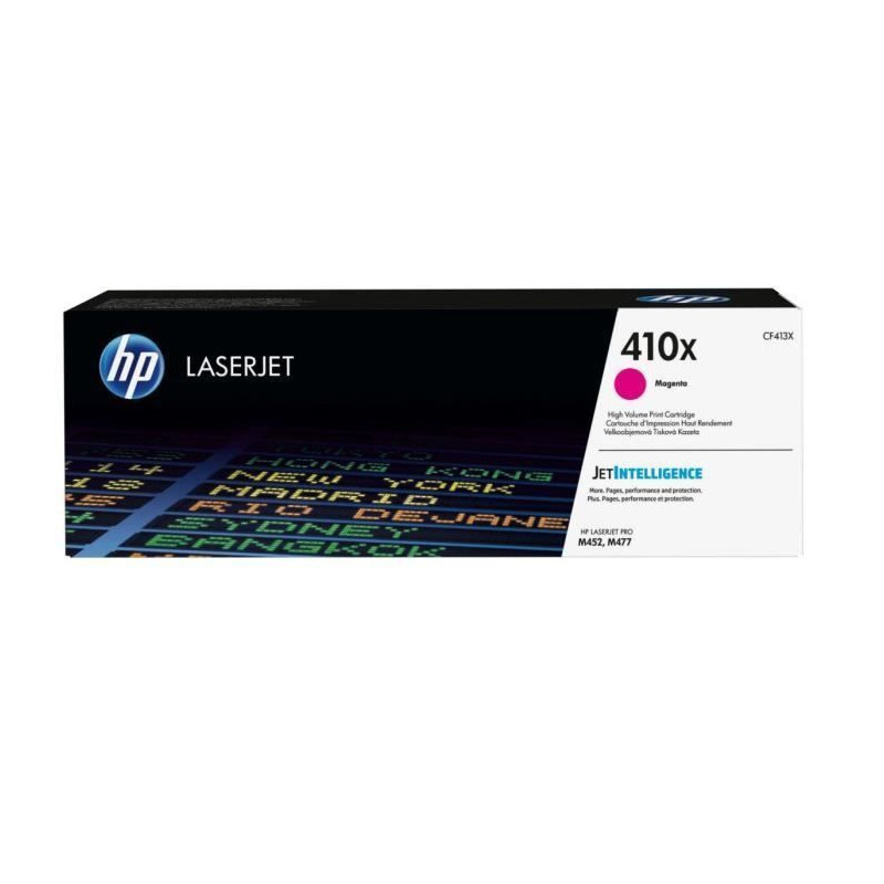 HP 410X toner LaserJet magenta grande capacite authentique CF413X pour HP Color LaserJet Pro M452/M477