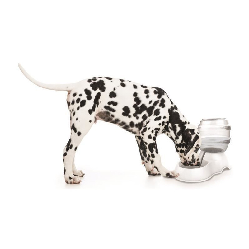 M-PETS Distributeur deau Cylinder - 3500ml - Blanc - Pour chien