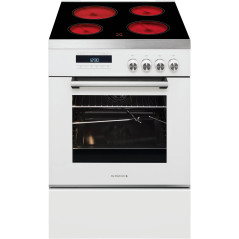 De Dietrich Corium DCV1568W Cuisinière avec un four - Électrique - 59,5 cm - 55 L - Perle blanche