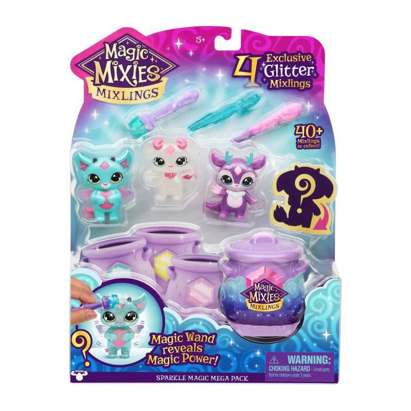 Pack de 4 petits compagnons mysteres - MOOSE TOYS - Mixlings - A partir de 3 ans