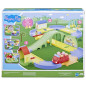 Peppa Pig Le circuit en ville de Peppa avec route modulable, inclut véhicule et 1 figurine, +35 sons, a partir de 3 ans