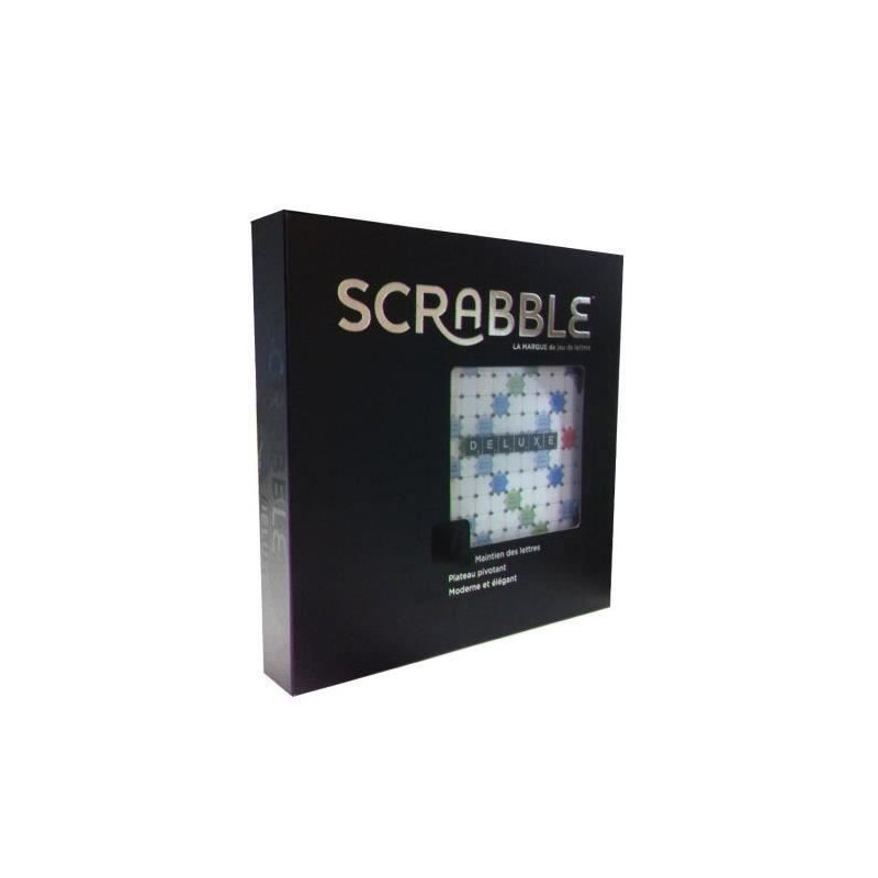 SCRABBLE - Scrabble Deluxe - Jeu de Societe - Scrabble noir +