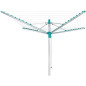 Leifheit 85285 Séchoir jardin parapluie Linomatic 400 Easy - 40 metres avec syteme Easy-Lift, rétractation automatique des fil