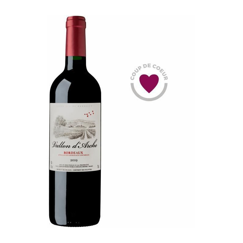 Vallon d'Arche 2019 Bordeaux - Vin rouge de Bordeaux