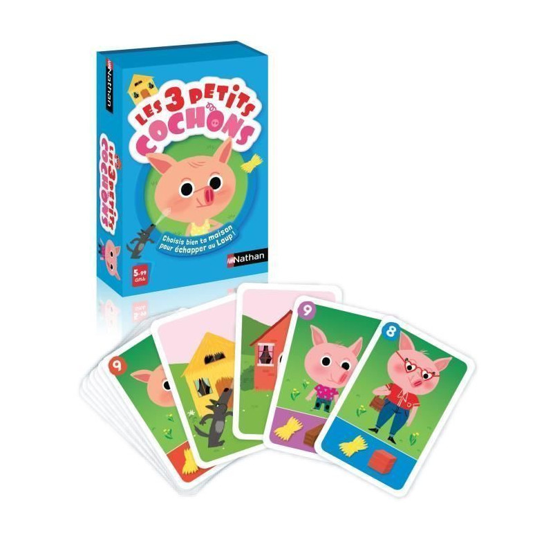 NATHAN - Les 3 Petits Cochons - Jeu de Cartes