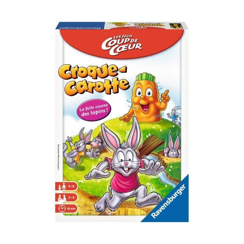 RAVENSBURGER Jeu de Societe Croque Carotte Format Pocket