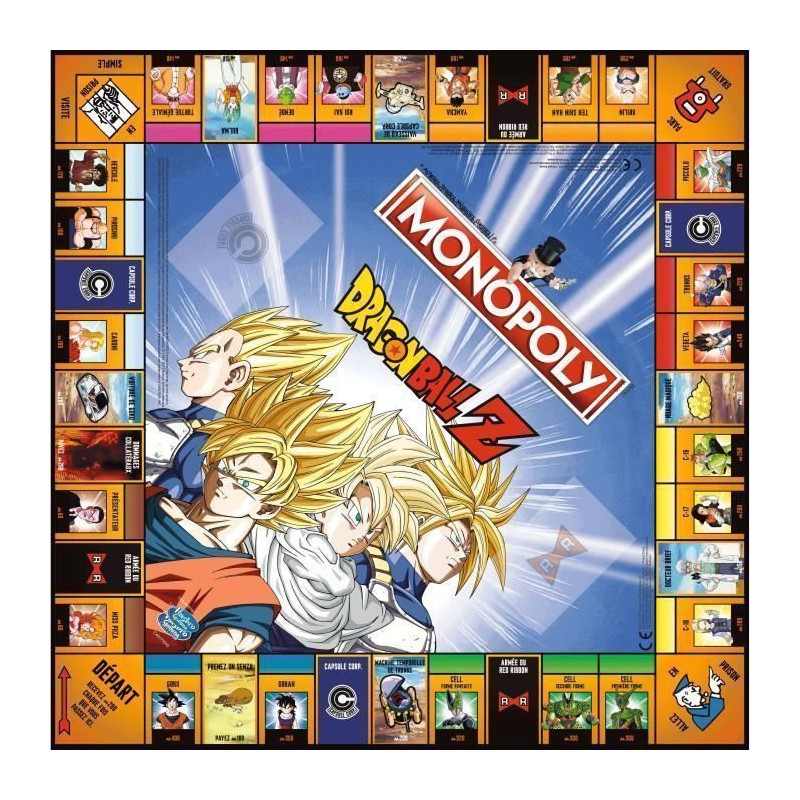 MONOPOLY - Dragon Ball Z - Jeu de societe - Version francaise