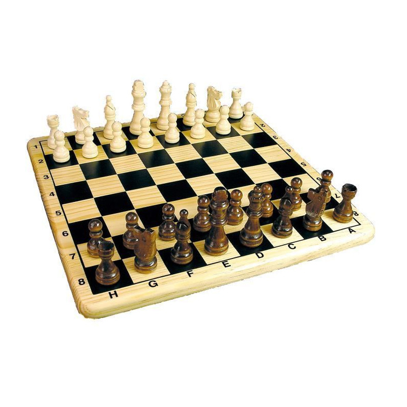 Coffret Echecs En Bois