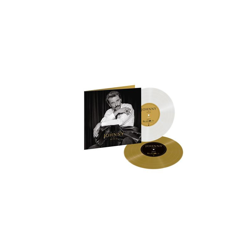 Johnny Acte II Edition Limitée Vinyle Or et Blanc