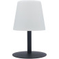 LUMISKY Lampe de table LED sans fil Standy Mini Rock - H 25 cm - Gris et blanc