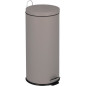 Poubelle de cuisine à pédale basique chic cylindrique 30L URBAN Gris m –