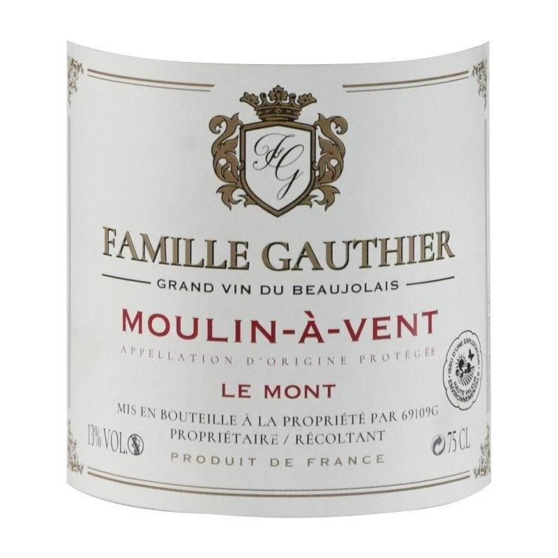 Famille Gauthier Le Mont 2021 Moulin-a-Vent - Vin rouge de Beaujolais