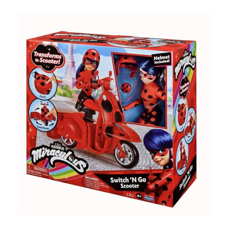 Bandai Miraculous Ladybug - Mini-poupée 12 Cm : Chat Noir Et Son
