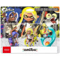 Pack Amiibo - Collection Splatoon 3 - Octaling (Bleu) + Inkling (Jaune) + Salmioche