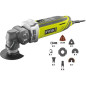 RYOBI Multitool 300W Tete orientable + 2 lames