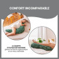 Babymoov B.LOVE Coussin de Maternité & Allaitement avec Remplissage Microbilles ultra-fines - Made in Europe, Vert