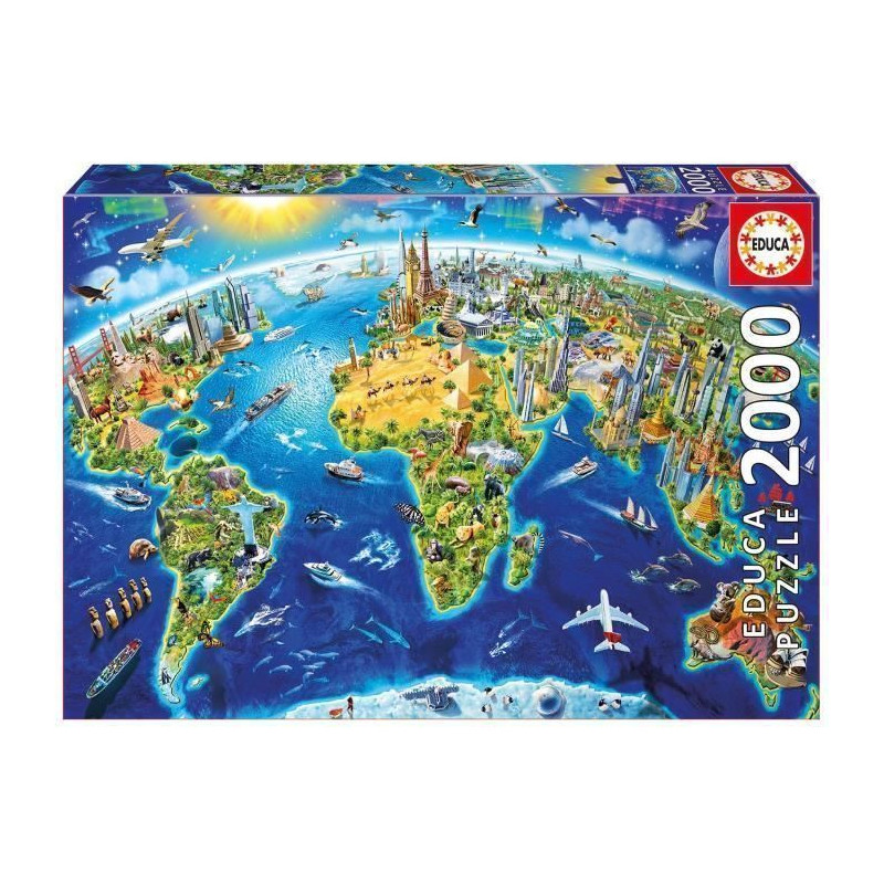 EDUCA - Puzzle Symboles du Monde 2000pcs