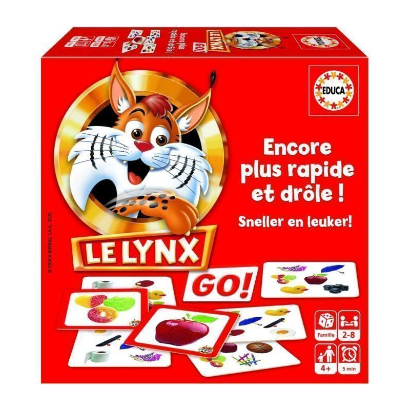 EDUCA - 18716 - Le Lynx - Jeu de cartes