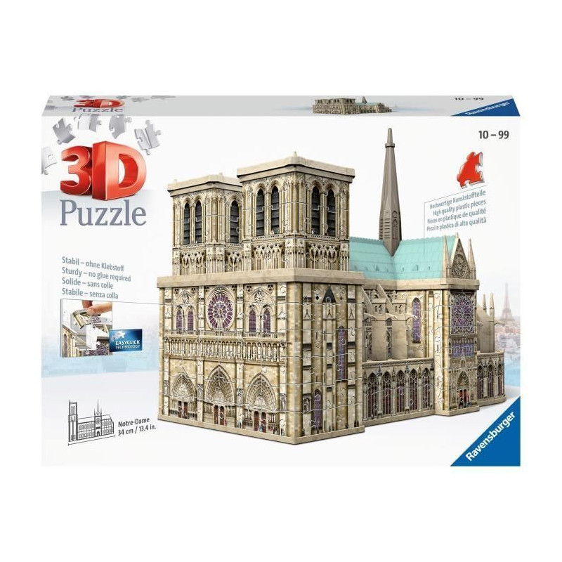 RAVENSBURGER Puzzle 3D Notre-Dame de Paris 216 pcs