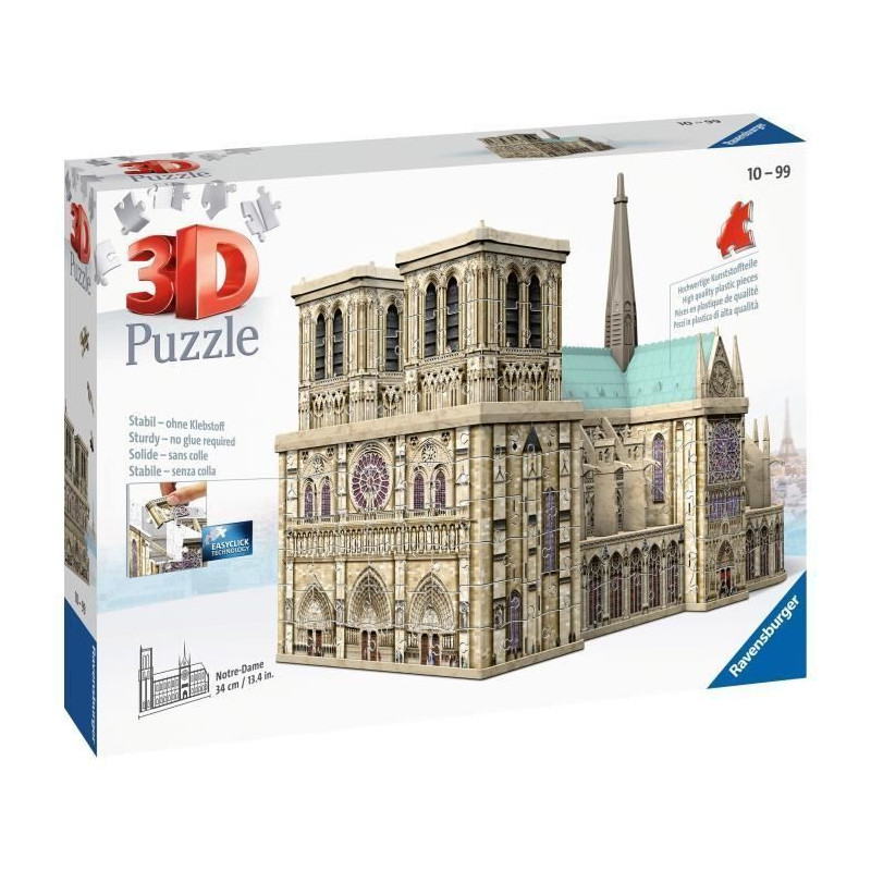 RAVENSBURGER Puzzle 3D Notre-Dame de Paris 216 pcs