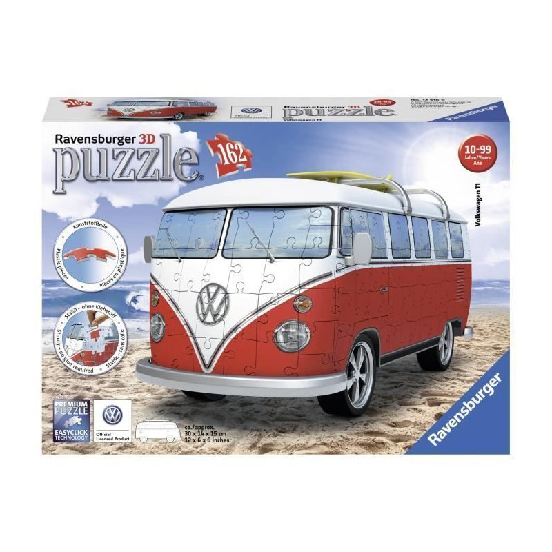 RAVENSBURGER Puzzle 3D Volkswagen Combi T1 162 pcs