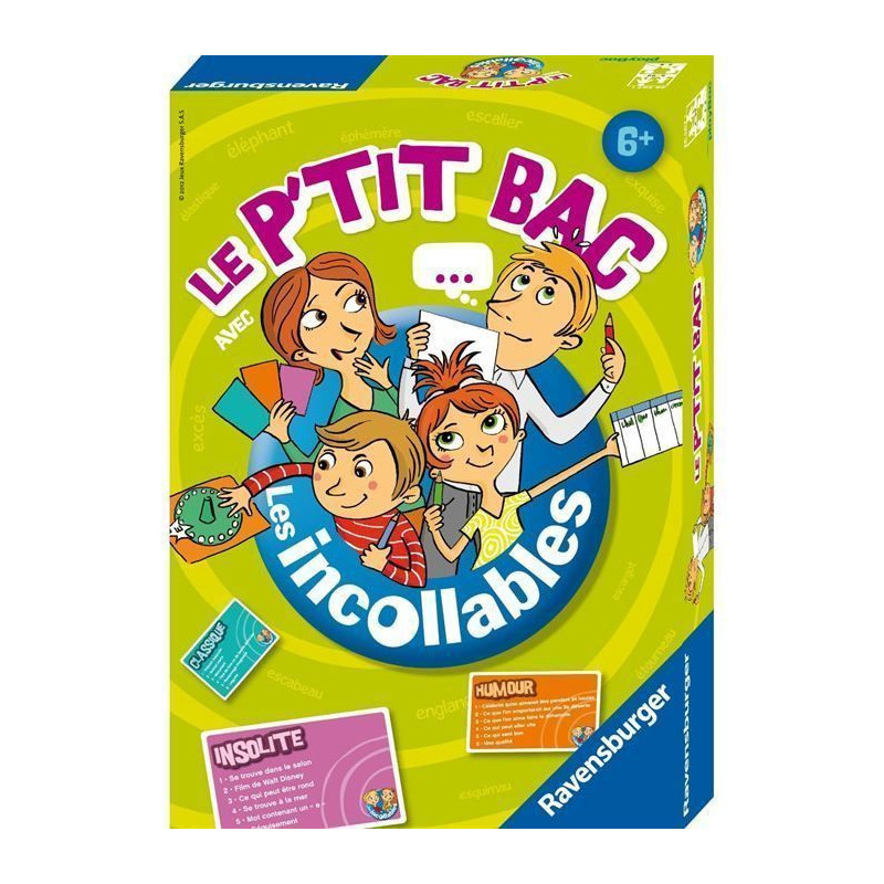 LES INCOLLABLES Jeu de Societe Le Petit Bac