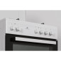 Cuisiniere mixte CONTINENTAL EDISON CECM60FCW - 3 feux gaz + 1 électrique - L59,8 x P61 xH83 cm - Blanc