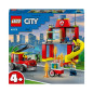 LEGO® City 60375 La caserne et le camion des pompiers