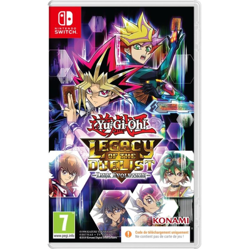 Yu Gi Oh! Legacy of the Duelist Link Evolution Code in a box Nintendo Switch