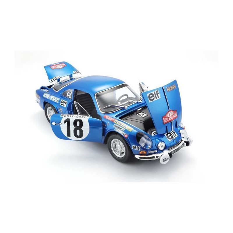 MAITO Voiture Alpine Renault A110 1/18eme - Decoration Monte Carlo - Bleu