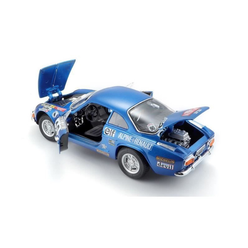 MAITO Voiture Alpine Renault A110 1/18eme - Decoration Monte Carlo - Bleu