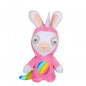 LAPINS CRETINS Peluche Licorne Lapicorne Sonore Rose - 18 cm