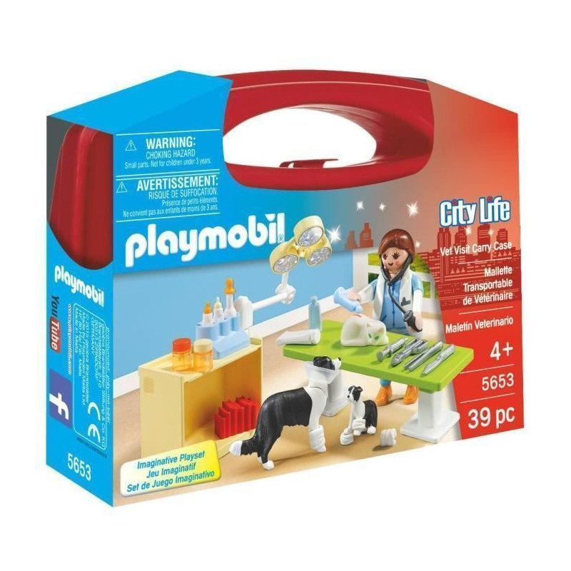 PLAYMOBIL 5653 - City Life - Valisette Veterinaire - Nouveaute 2019