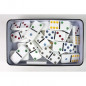 TACTIC Domino Double 6 - Boite Metal