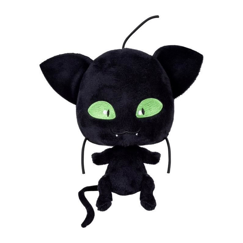 BANDAI Miraculous Ladybug - Peluche 15 cm : Plagg