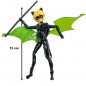 BANDAI Miraculous Ladybug - Mini-poupee 12 cm : Chat Noir et son equipement